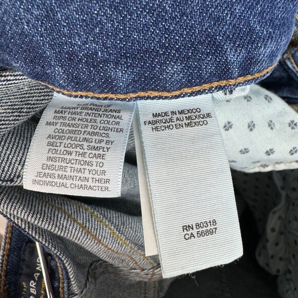 Lucky Brand 36x30 Mens Straight Fit Cotton Blue Denim Jeans - Picture 9 of 10